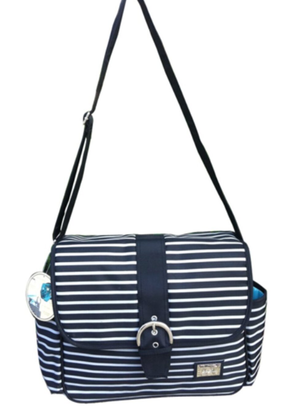 Liz Lange Striped Messerger Diaper Bag